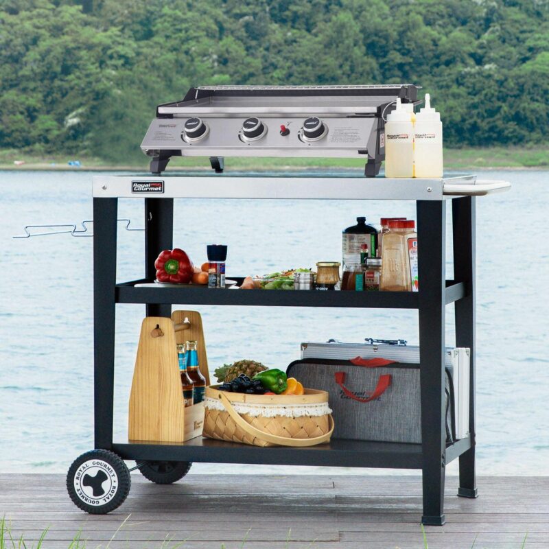 Royal Gourmet PD1303S 24-Inch Stainless Steel Portable Tabletop Griddle with Warming Rack - Image 8