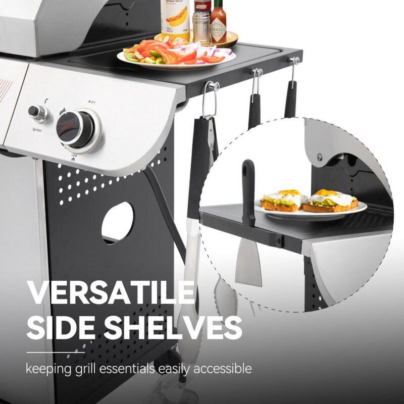 Royal Gourmet SG5002 5-Burner Gas Grill with Sear Burner and Side Burner, Stainless Steel Cabinet Style Gas Grill - Image 5