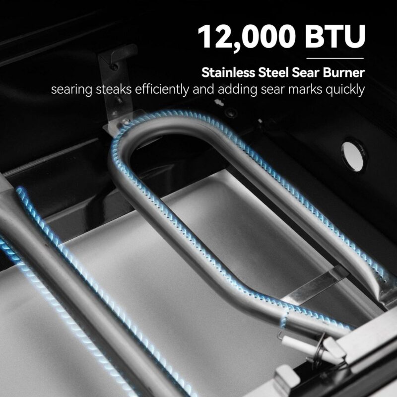 Royal Gourmet SG5002 5-Burner Gas Grill with Sear Burner and Side Burner, Stainless Steel Cabinet Style Gas Grill - Image 9