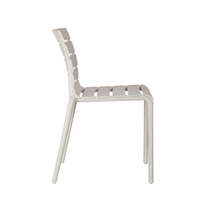 Rylan Indoor and Outdoor Stackable Chair - Cement Gray - Set of 2 - Image 5