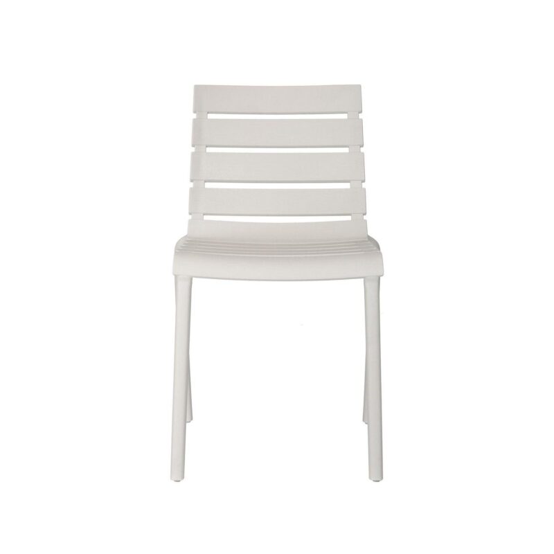 Rylan Indoor and Outdoor Stackable Chair - Cement Gray - Set of 2 - Image 4