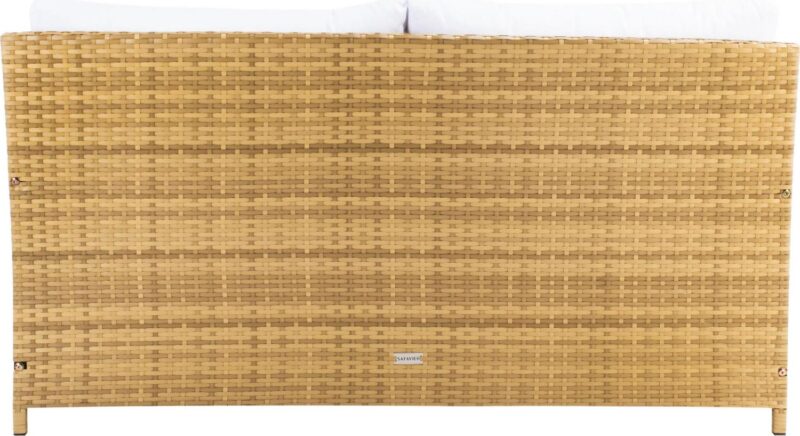 SAFAVIEH Cadeo Outdoor Patio Daybed, Natural/White - Image 7