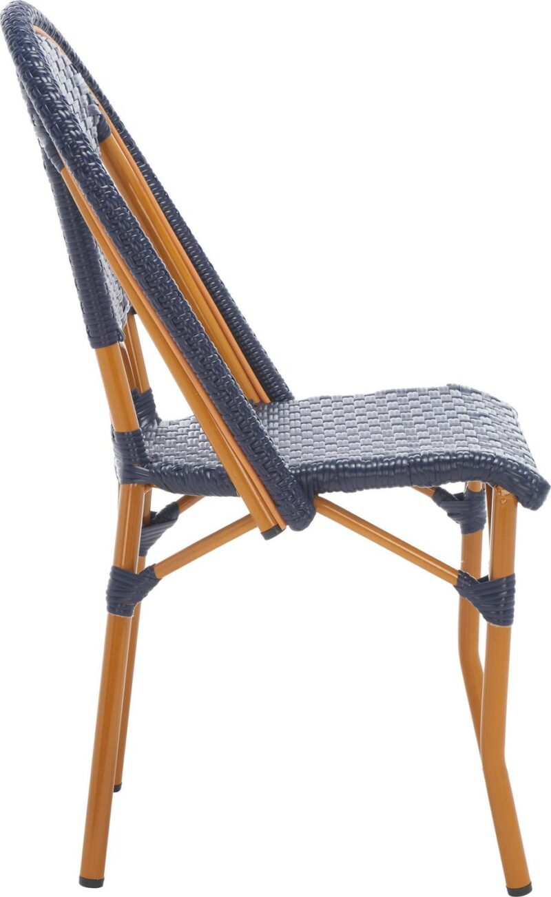 SAFAVIEH California Outdoor Patio Side Chair, Navy, Set of 2 - Image 5