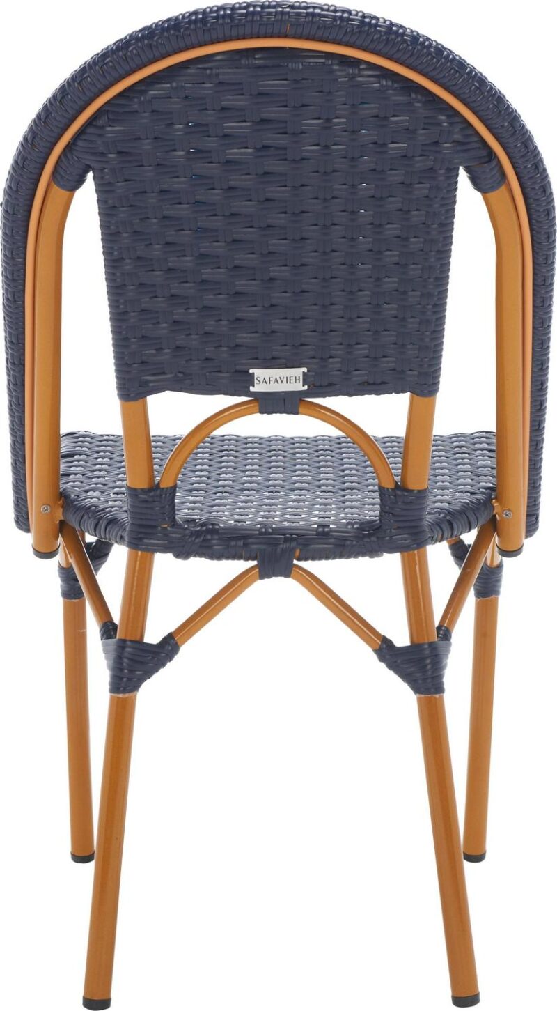 SAFAVIEH California Outdoor Patio Side Chair, Navy, Set of 2 - Image 7