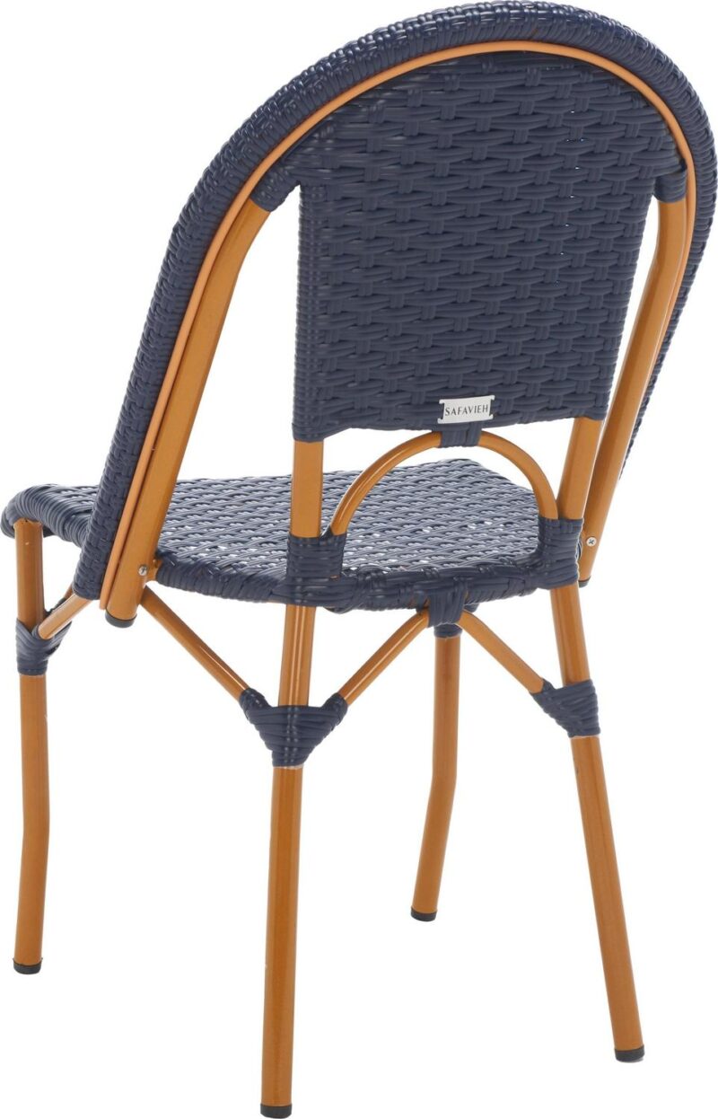 SAFAVIEH California Outdoor Patio Side Chair, Navy, Set of 2 - Image 8