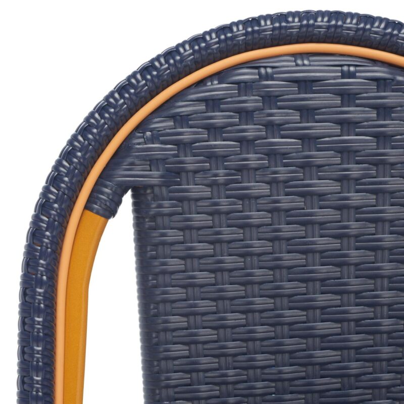 SAFAVIEH California Outdoor Patio Side Chair, Navy, Set of 2 - Image 9