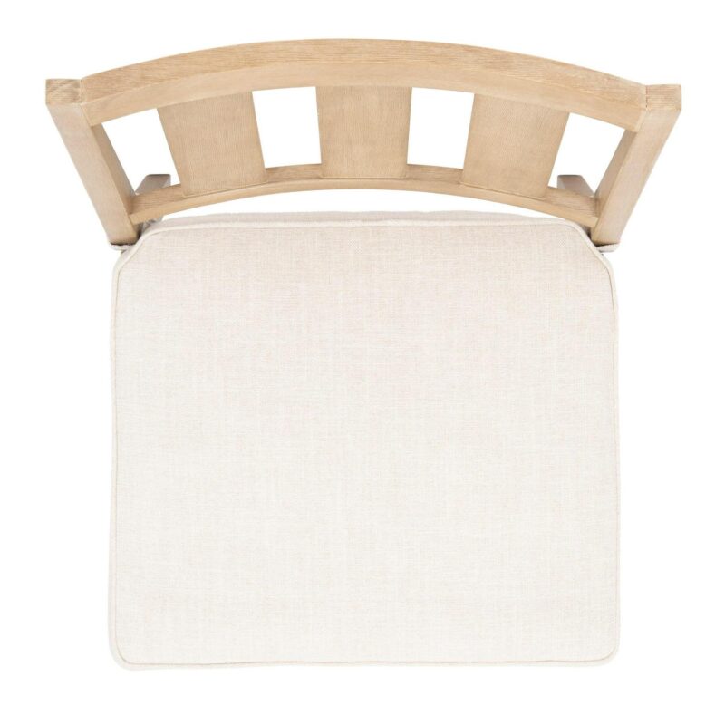 SAFAVIEH Couture Dominica Eucalyptus Wood Outdoor Dining Chair - Set of 2, Natural/White - Image 8