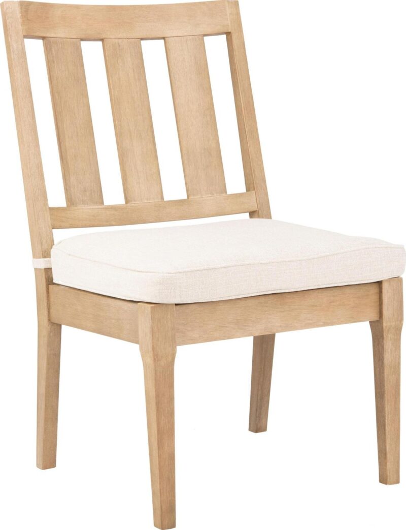 SAFAVIEH Couture Dominica Eucalyptus Wood Outdoor Dining Chair - Set of 2, Natural/White - Image 6