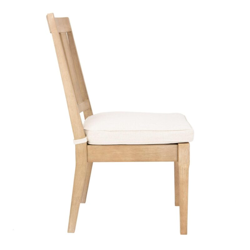 SAFAVIEH Couture Dominica Eucalyptus Wood Outdoor Dining Chair - Set of 2, Natural/White - Image 7