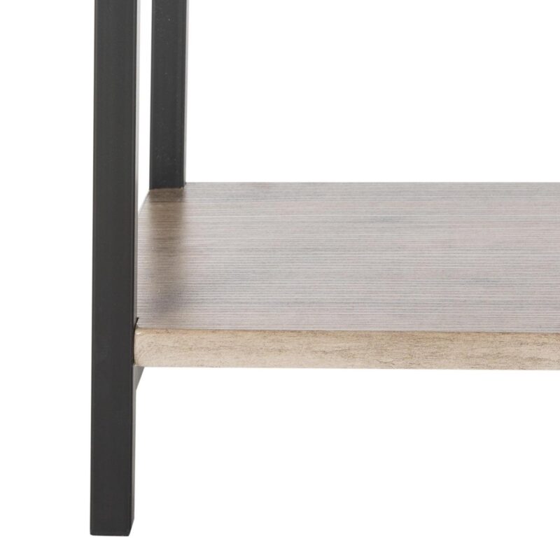 SAFAVIEH Gabrielle Retro Mid Century Wood Etagere, Oak/Black - Image 8