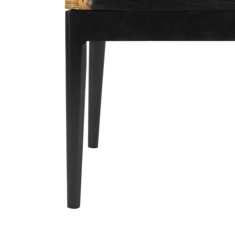 SAFAVIEH Gianni Arm Chair Brown/Black - Image 8