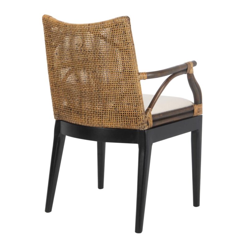 SAFAVIEH Gianni Arm Chair Brown/Black - Image 10