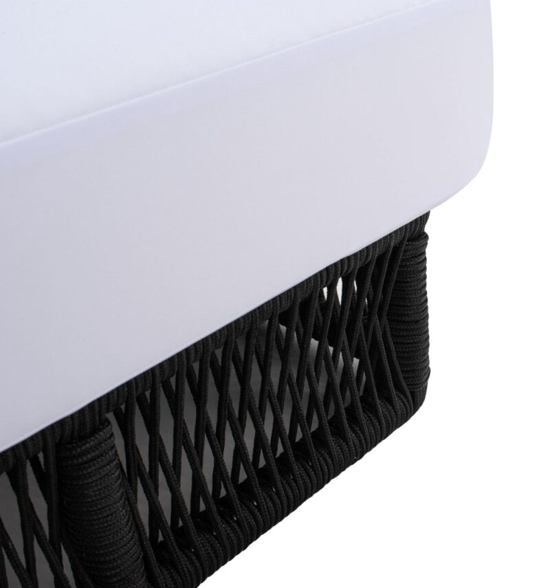 SAFAVIEH Gillian Outdoor Patio Sunlounger, White/Black - Image 13
