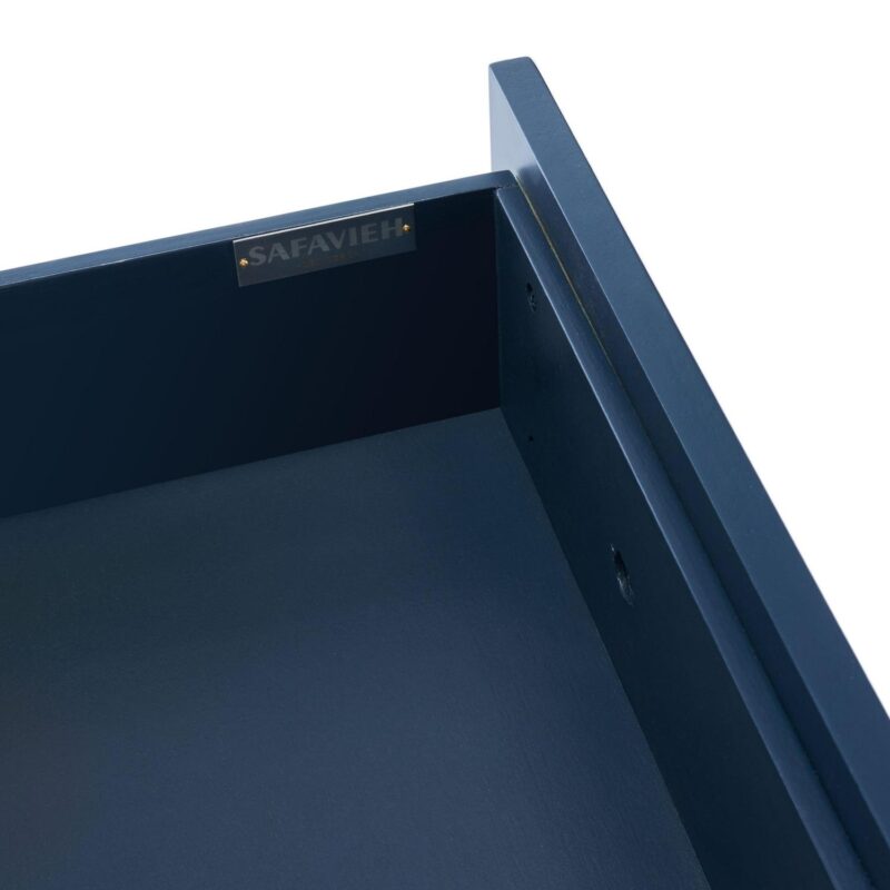 SAFAVIEH Johni Glam Style 1 Drawer 5 Shelf Etagere, Navy (32 in. W x 18 in. D x 70 in. H) - Image 13