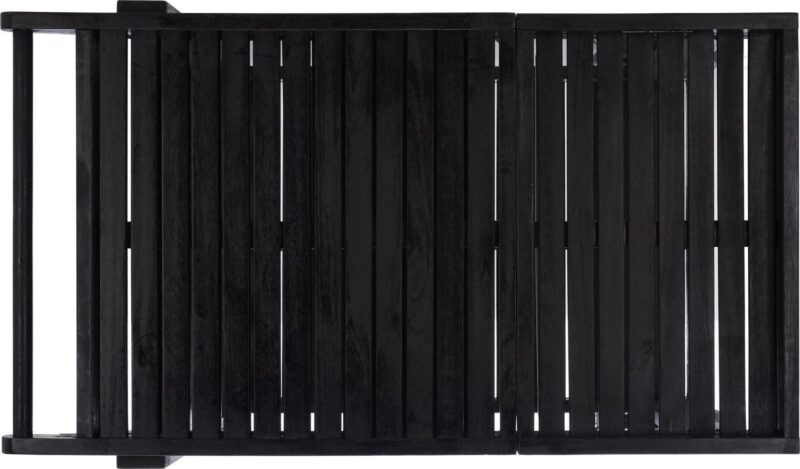 SAFAVIEH Orland Outdoor Patio Adjustable Tea Trolley, Black - Image 7