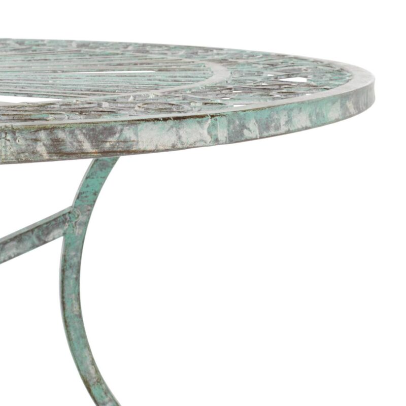 SAFAVIEH Thessaly Outdoor Patio 5 Piece Dining Set, Antique Green - Image 6