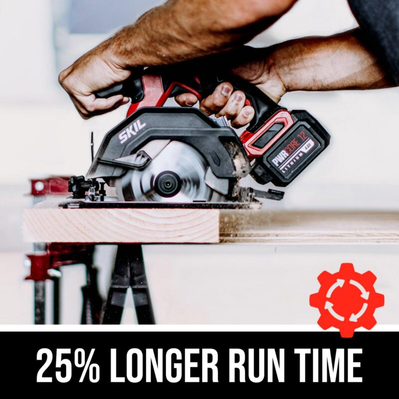 SKIL Cordless PWR CORE 12a c Brushless 12-Volt Drill Driver and Circular Saw Kit with 4.0Ah Battery and PWR JUMPa c Charger - Image 2