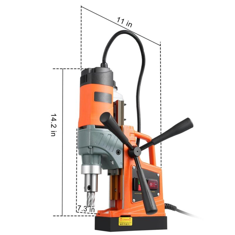 SKYSHALO 1450W Portable Magnetic Drill 12500N Magnetic Drilling Press 850RPM - Image 8