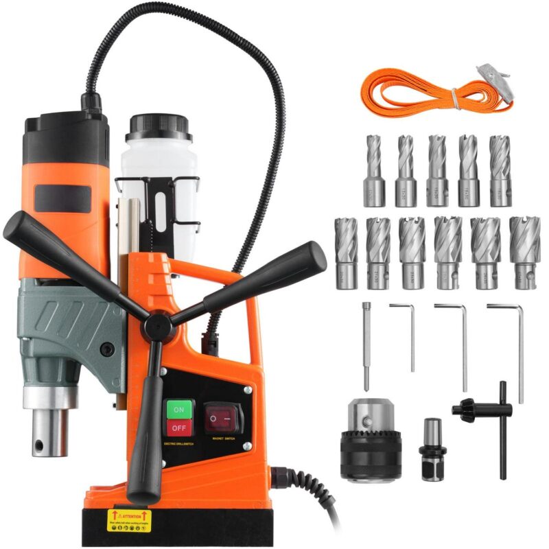 SKYSHALO 1450W Portable Magnetic Drill 12500N Magnetic Drilling Press 850RPM - Image 9