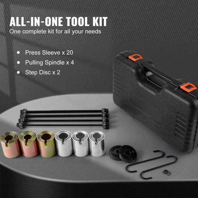 SKYSHALO 26-Piece Pull and Press Sleeve Set, Steel Bushing Removal and Installation Kit, Bush Insertion Removal Tools with Storage Case, Suitable for LCV and HGV Engines - Image 3