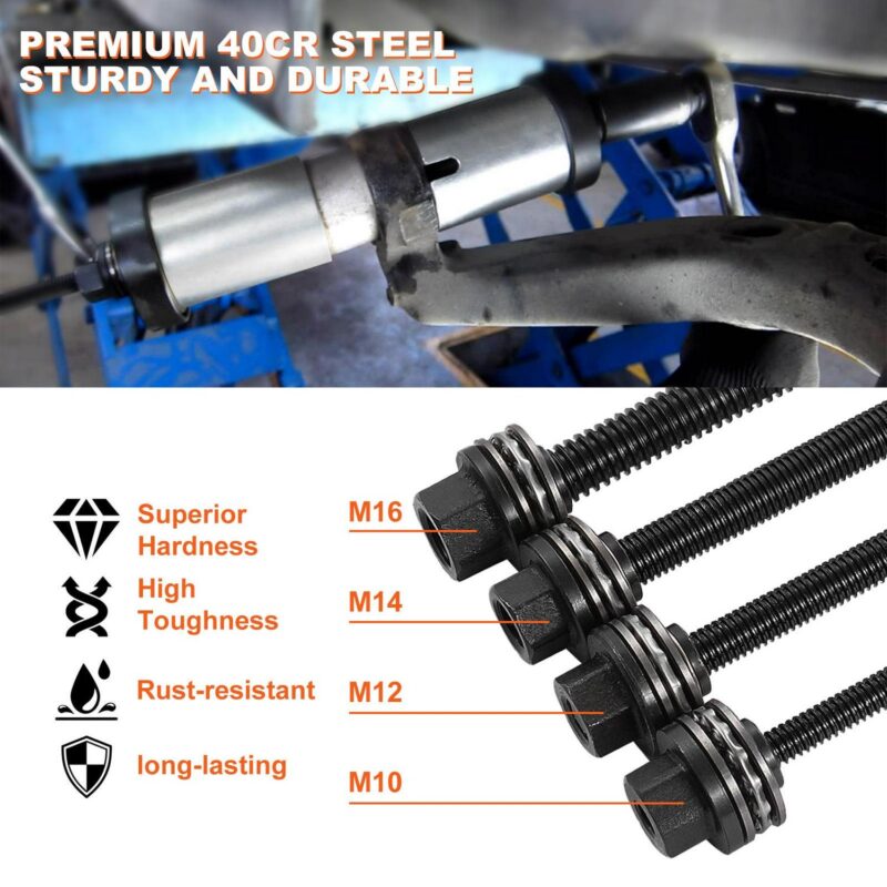 SKYSHALO 26-Piece Pull and Press Sleeve Set, Steel Bushing Removal and Installation Kit, Bush Insertion Removal Tools with Storage Case, Suitable for LCV and HGV Engines - Image 7