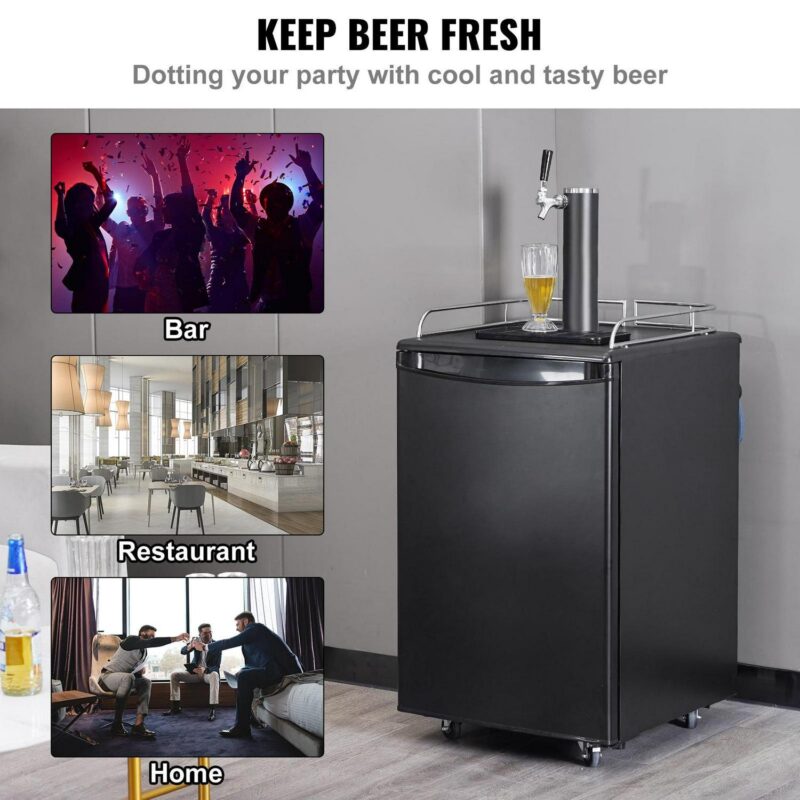 SKYSHALO Beer Kegerator 40 gal, Stainless Steel - Image 8
