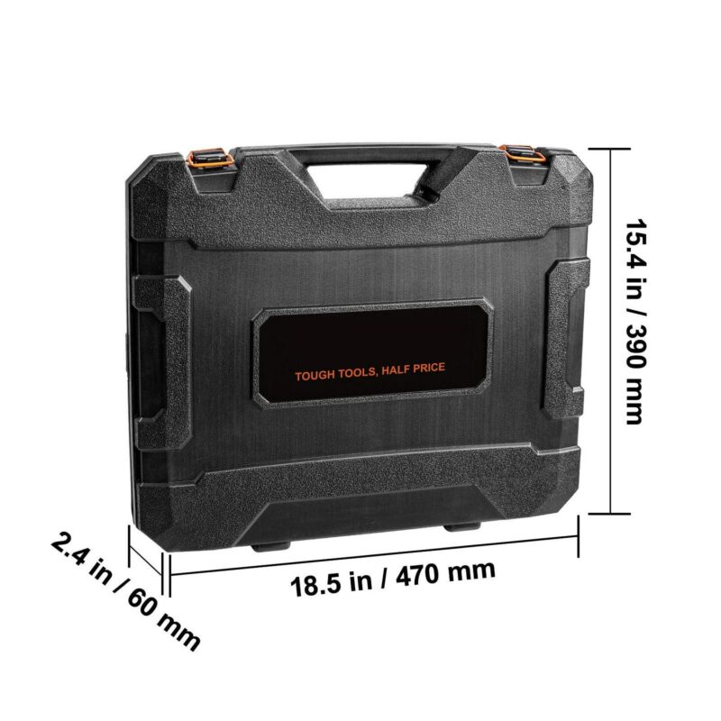 SKYSHALO Impact Sockets Set 90pcs 6-Point 3/8in Drive Bit Ratchet Tool Kit Case - Image 8