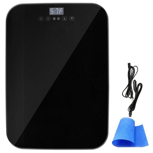 SKYSHALO Portable Refrigerators, Plastic Black, 13.97 x 11.02 x 16.14 inches, 12.12 lbs