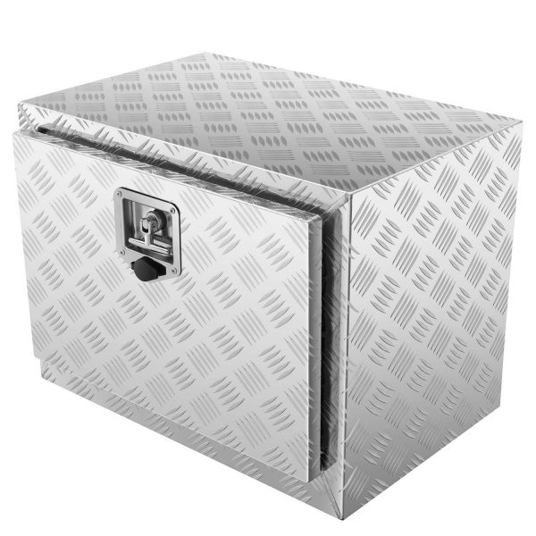 SKYSHALO Underbody Aluminum Truck Tool Box 24  x 14  x 16  Trailer RV Tool Storage