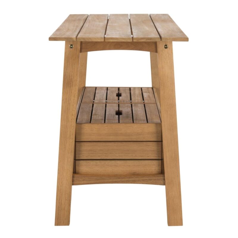 Safavieh Bertie Outdoor Modern Tea Trolley with Storage - Image 5