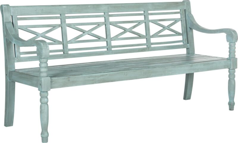 Safavieh Karoo Indoor/Outdoor Contemporary Acacia Bench - Image 2