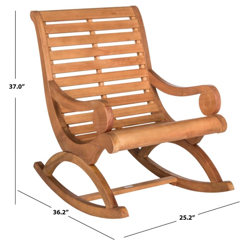 Safavieh Sonora Indoor/Outdoor Traditional Rocking Chair - Image 6