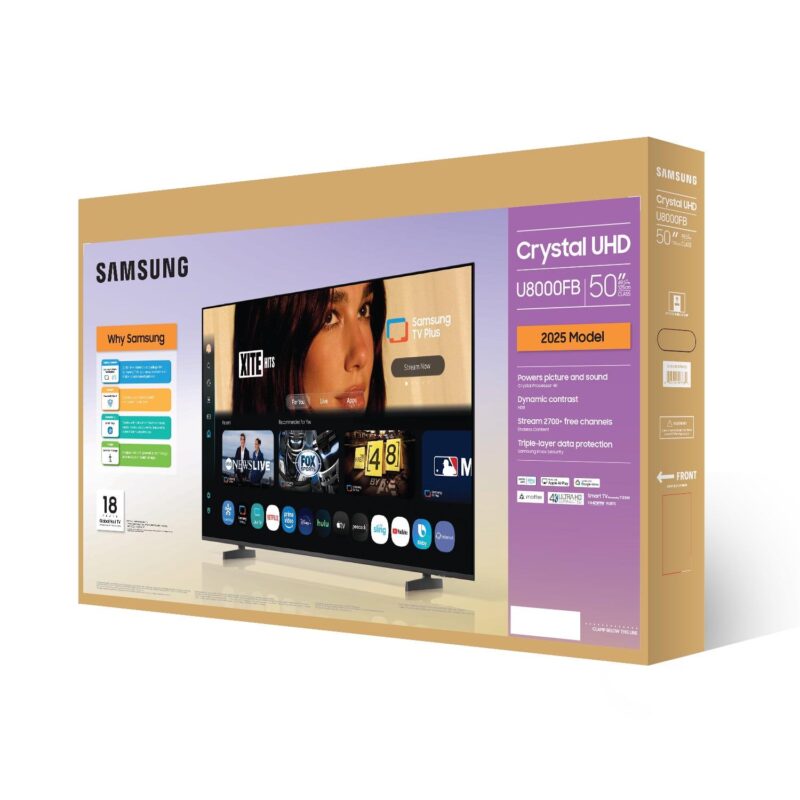 Samsung 50a Class Crystal UHD U8000FB 4K Smart TV 2025 - UN50U8000FBXZA - Image 10