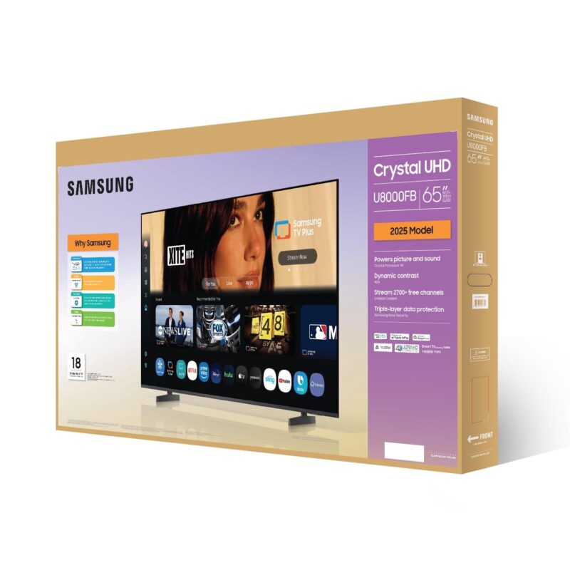 Samsung 65a Class Crystal UHD U8000FB 4K Smart TV 2025 - UN65U8000FBXZA - Image 10