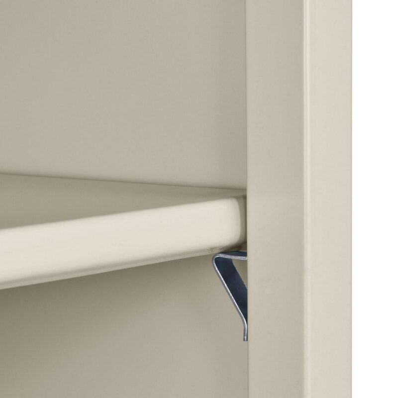 Sandusky Welded Steel Freestanding Bookcase Storage Cabinet, Putty - Image 5