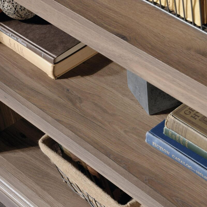 Sauder 5-Shelf Bookcase, Salt Oak Finish - Image 7