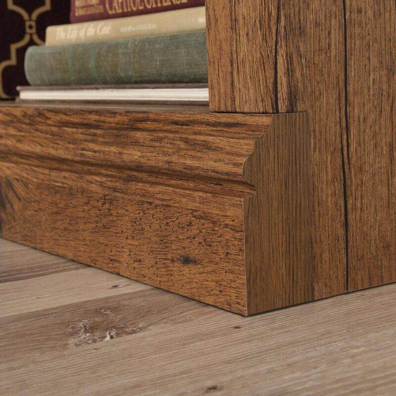 Sauder 5-Shelf Bookcase, Vintage Oak Finish - Image 9