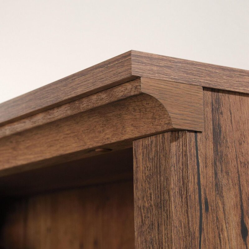 Sauder 5-Shelf Bookcase, Vintage Oak Finish - Image 6