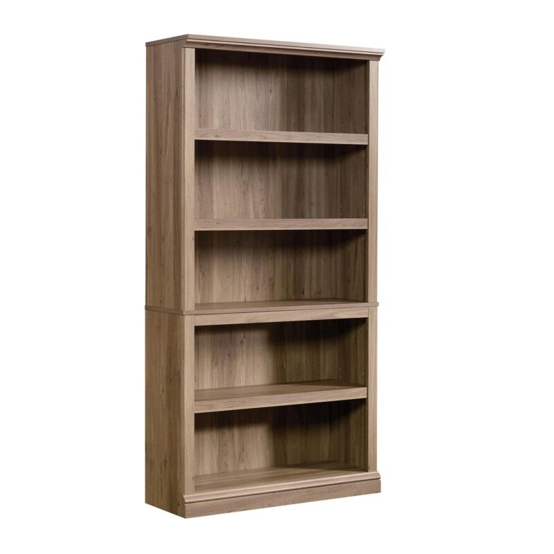 Sauder 5-Shelf Bookcase, Salt Oak Finish - Image 3