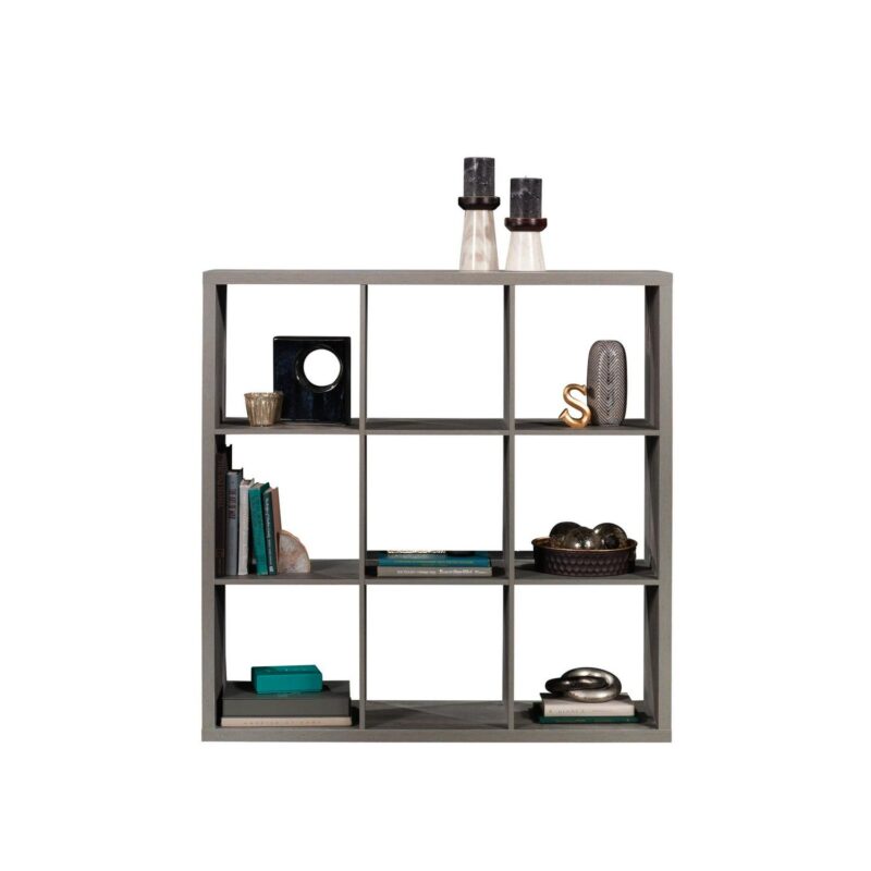 Sauder 9-Cube Organizer Storage Bookcase, Mystic Oak Finish - Image 8