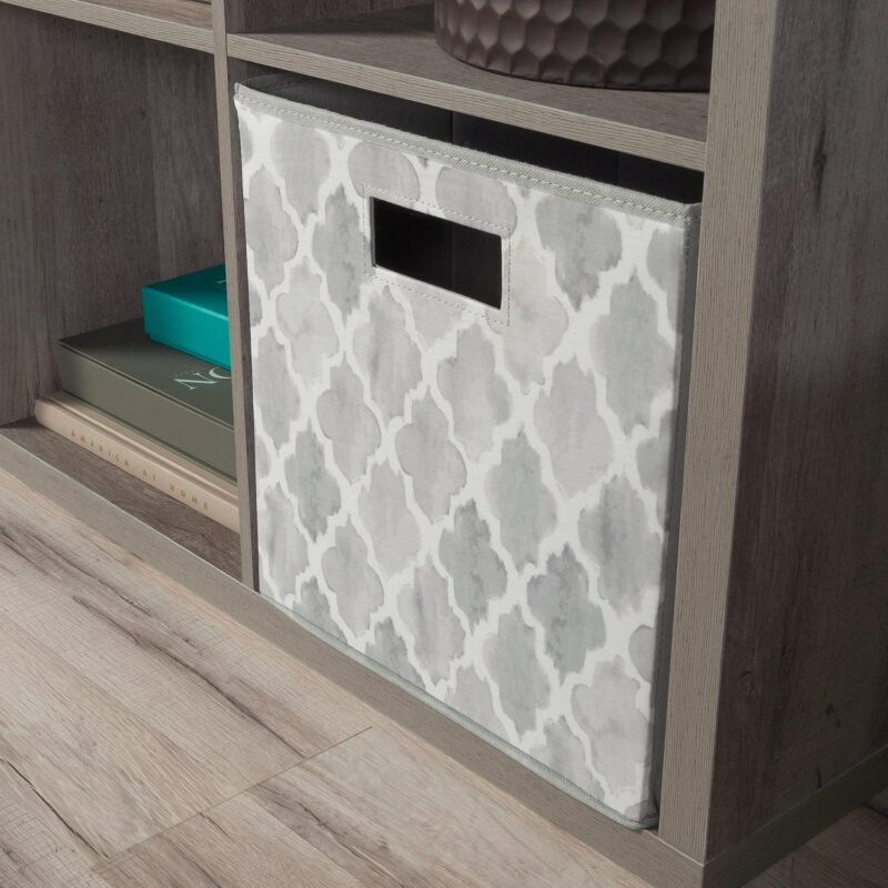 Sauder 9-Cube Organizer Storage Bookcase, Mystic Oak Finish - Image 6