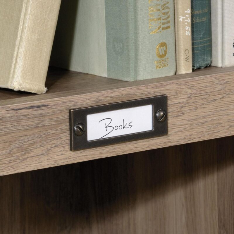 Sauder Barrister Lane Tall Bookcase, Salt Oak Finish - Image 7