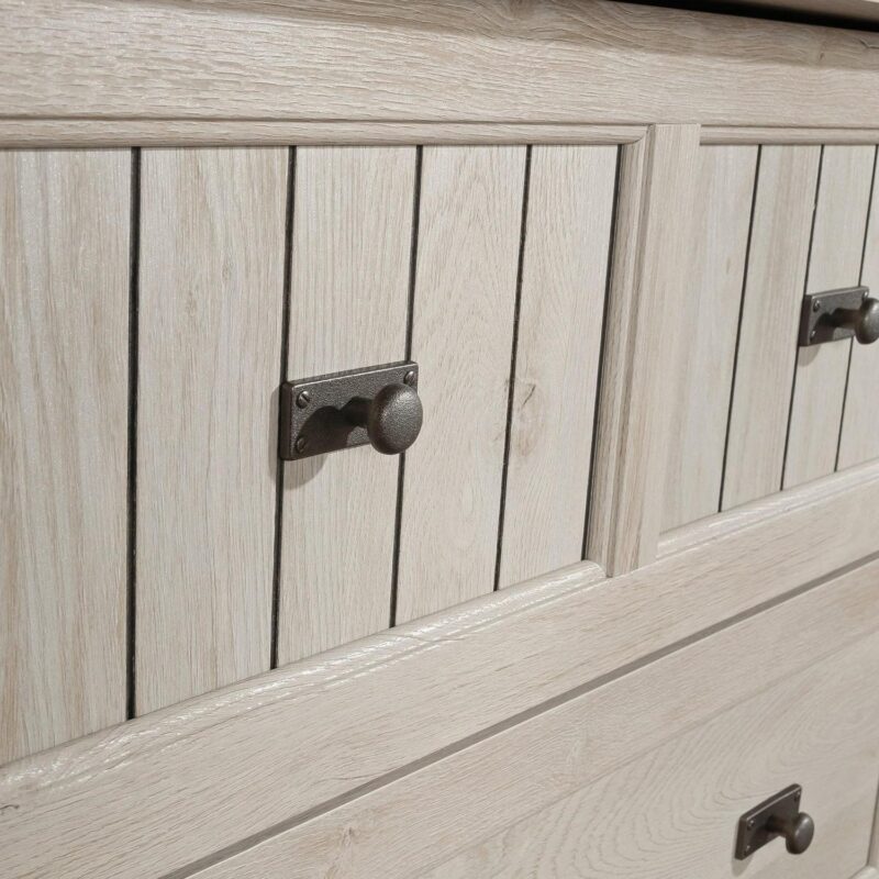 Sauder Costa 6 Drawer Dresser, Chalked Chestnut Finish - Image 5