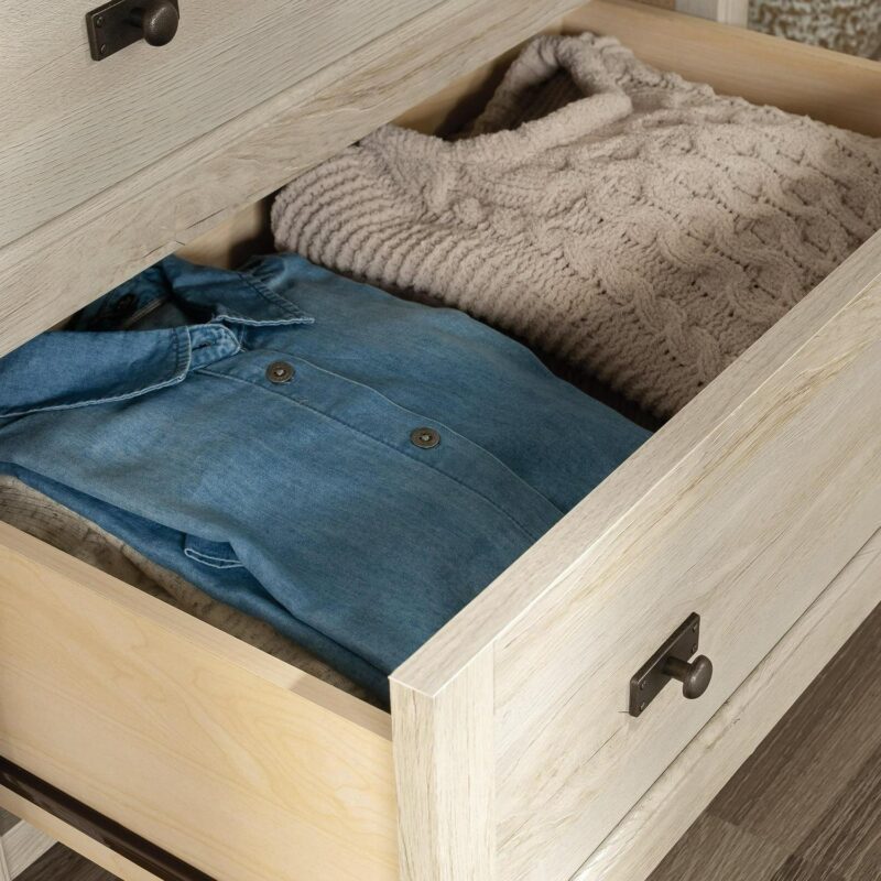 Sauder Costa 6 Drawer Dresser, Chalked Chestnut Finish - Image 6
