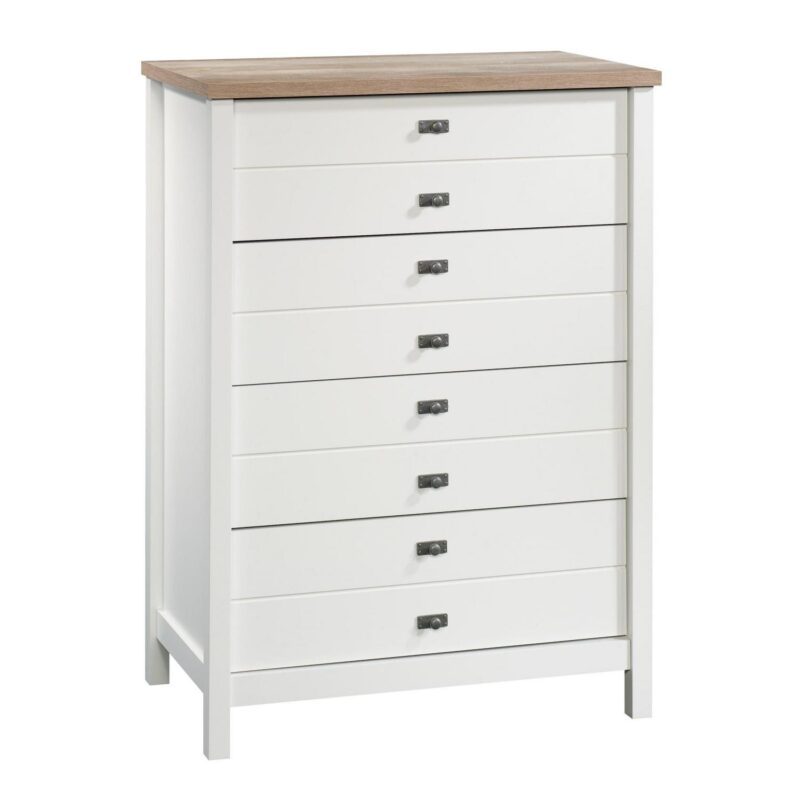 Sauder Cottage Road 4 Drawer Chest, Soft White Finish - Image 3