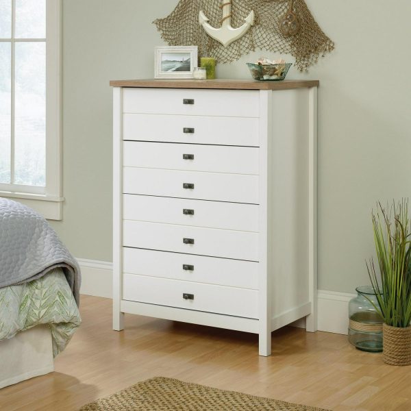 Sauder Cottage Road 4 Drawer Chest, Soft White Finish