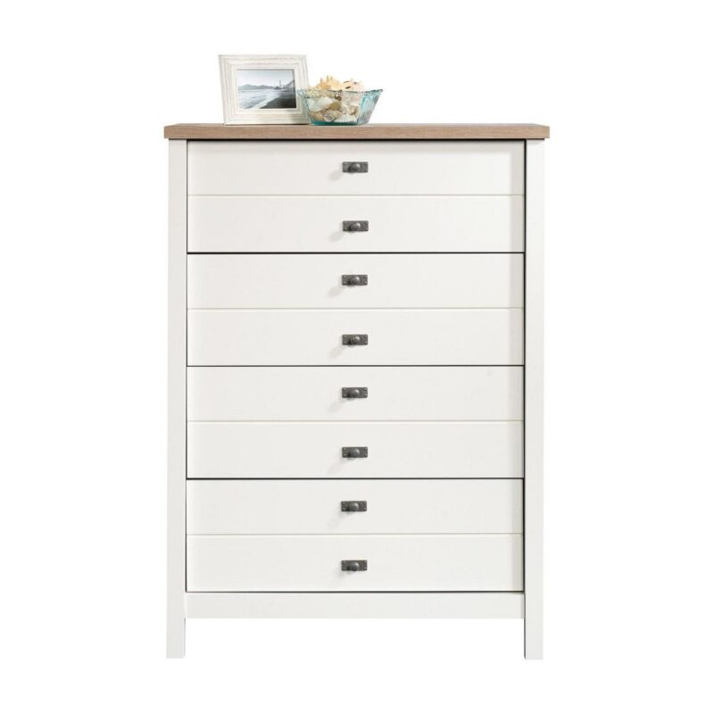Sauder Cottage Road 4 Drawer Chest, Soft White Finish - Image 10