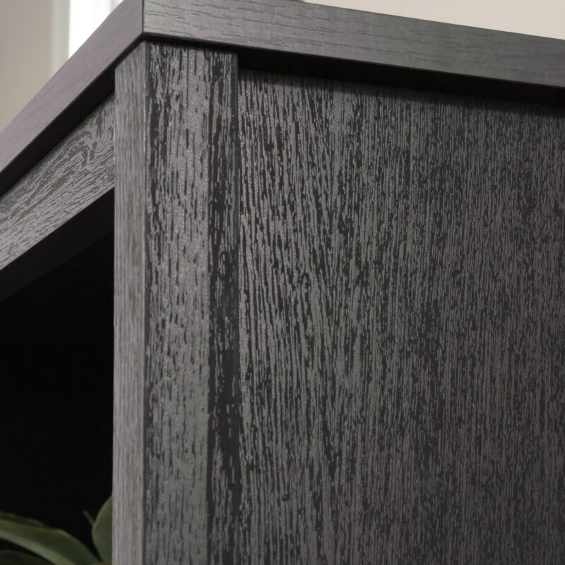 Sauder Cottage Road Library with Doors, Raven Oak Finish - Image 3