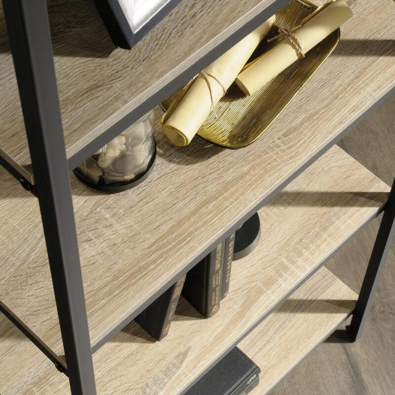 Sauder Curiod Tall Bookcase, Charter Oak Finish - Image 7