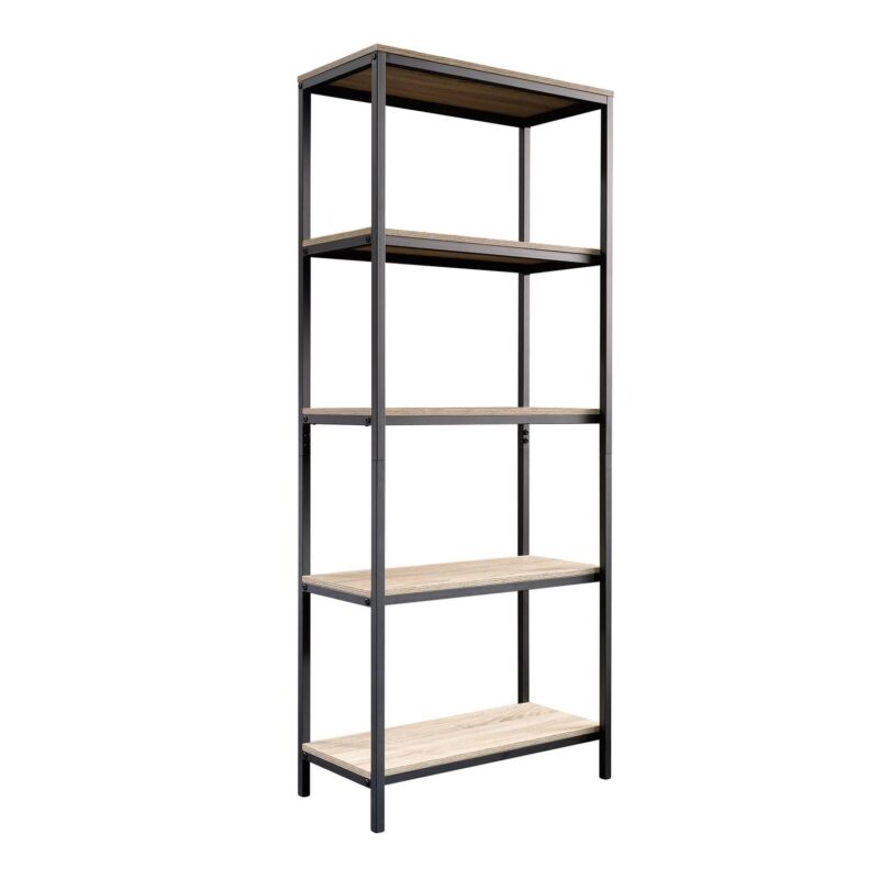 Sauder Curiod Tall Bookcase, Charter Oak Finish - Image 3
